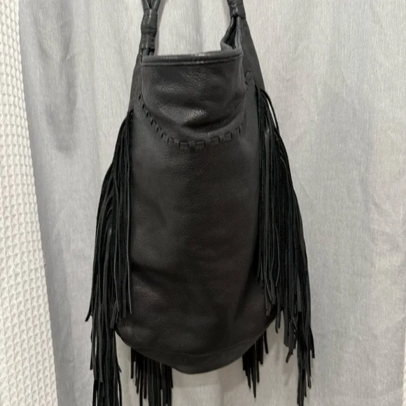 Margot Hobo Fringed Pebbled Hobo - Picture 1 of 6